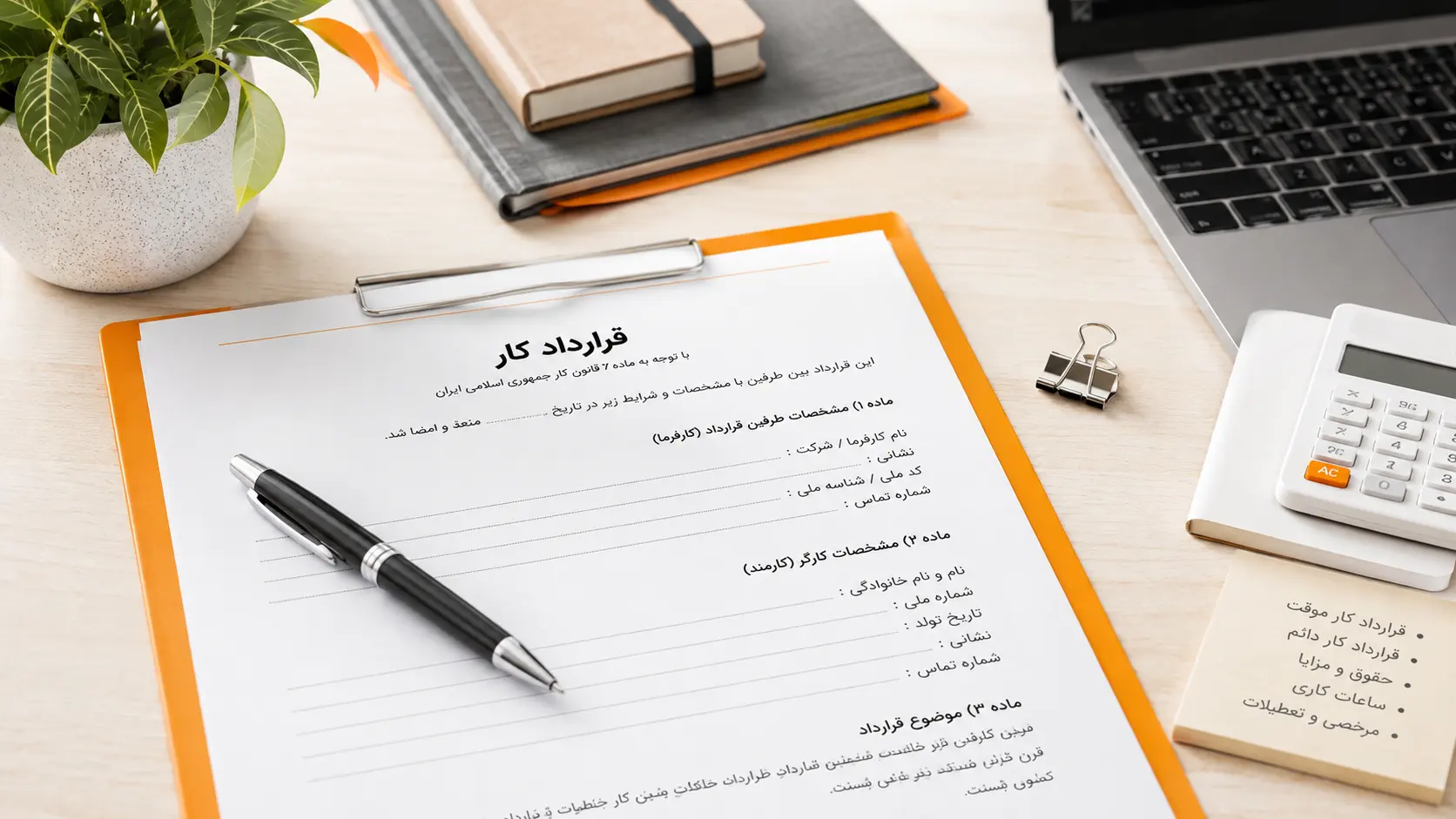 دانلود نمونه قرارداد مشاور HSE کارگاه ساختمانی (فایل Word قابل ویرایش)